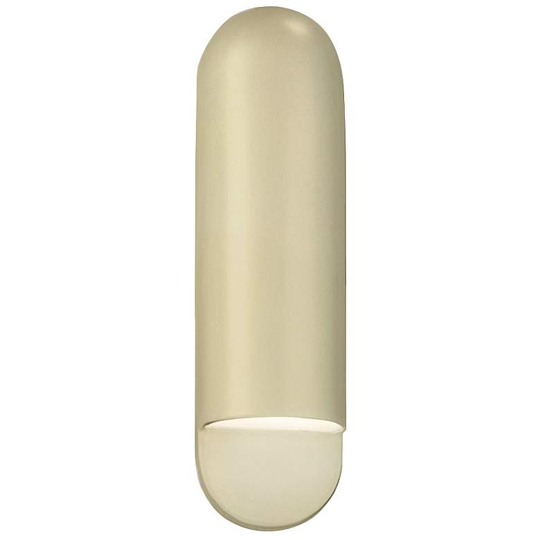 Image 1 Ambiance 20" High Vanilla Gloss Capsule ADA Wall Sconce