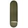 Ambiance 20" Matte Green Large Capsule ADA Outdoor Wall Sconce