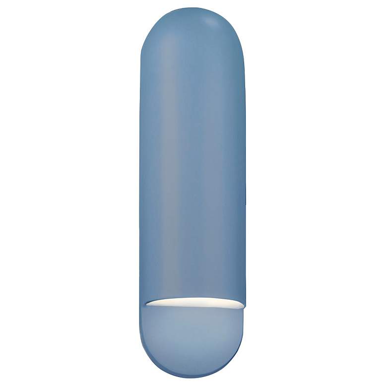 Image 1 Ambiance 20" Sky Blue Large Capsule ADA Wall Sconce