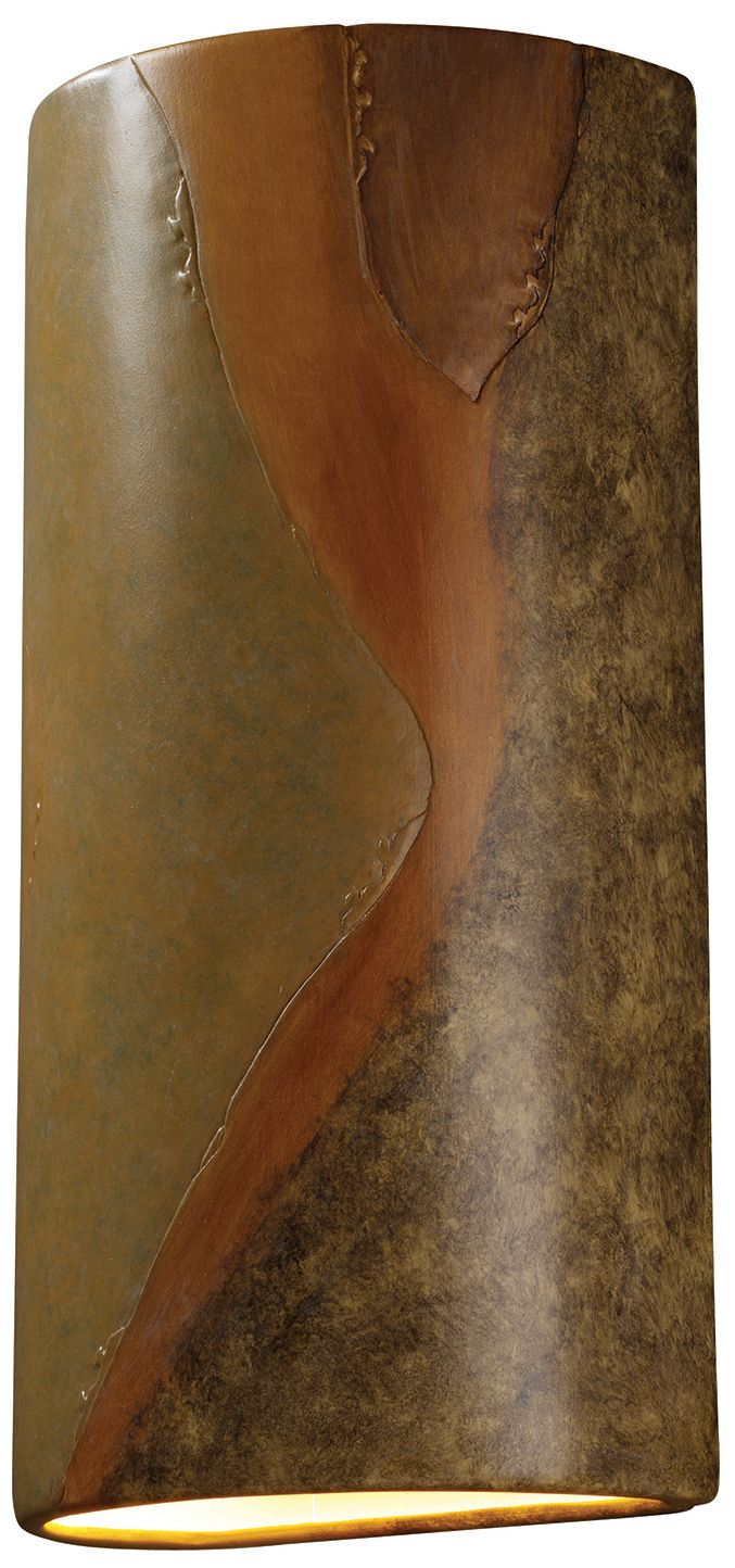 Ambiance 21" Harvest Yellow Really Big Cylinder Wall Sconce Made to Order