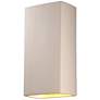 Ambiance 21" High Bisque Rectangle Outdoor Wall Sconce