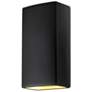 Ambiance 21"H Carbon Black Rectangle Closed Outdoor Sconce