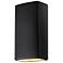 Ambiance 21"H Carbon Black Rectangle Closed Outdoor Sconce