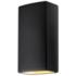 Ambiance 21"H Carbon Black Rectangle Closed Outdoor Sconce