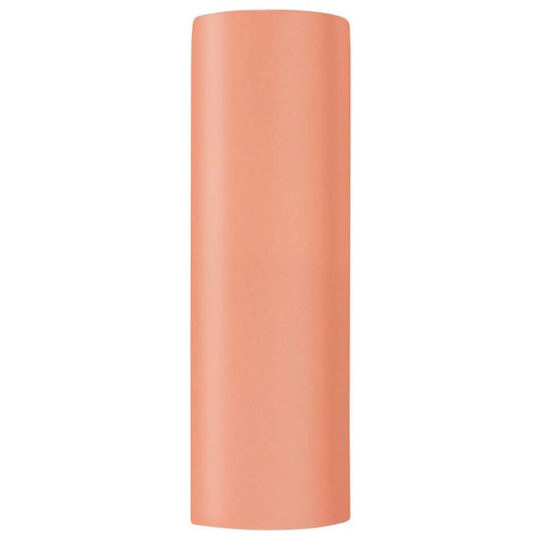 Image 1 Ambiance 24" Open Gloss Blush Really Big Tube ADA Wall Sconce