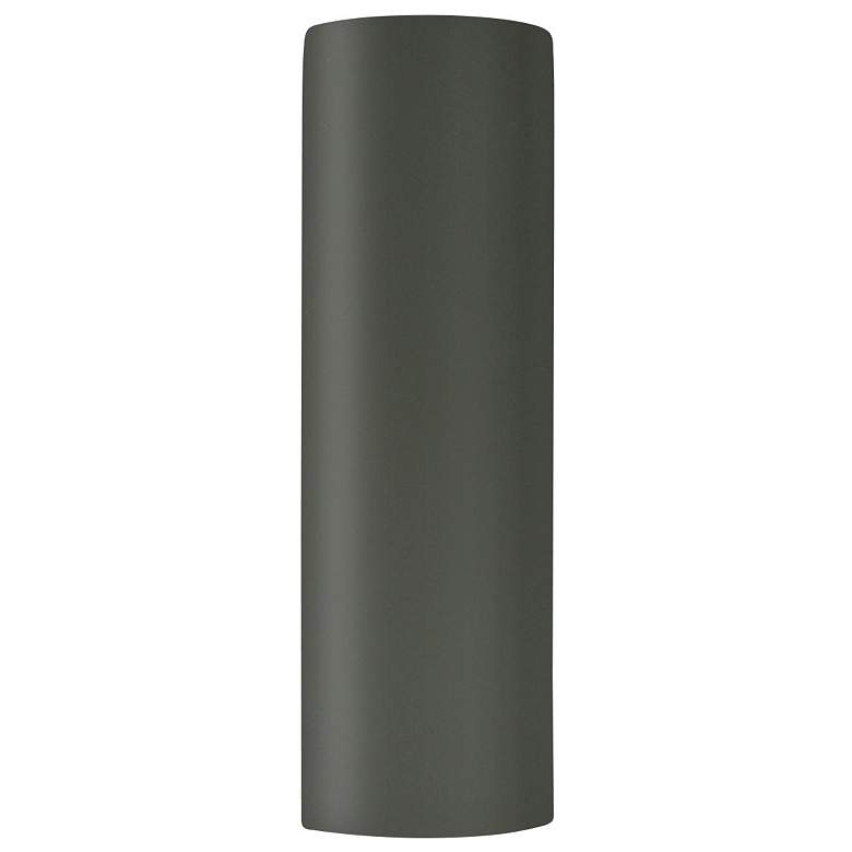 Image 1 Ambiance 24" Open Pewter Green Really Big Tube ADA Wall Sconce