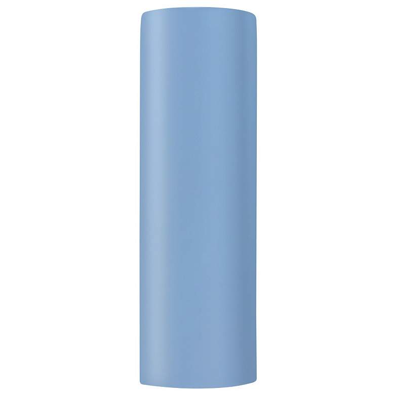 Image 1 Ambiance 24" Open Sky Blue Really Big Tube ADA Outdoor LED Wall Sconce