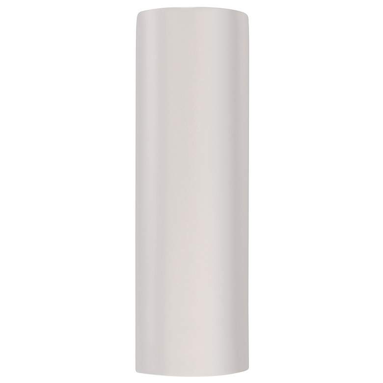 Image 1 Ambiance 24"H Closed Top Gloss White Really Big Tube ADA Outdoor LED S