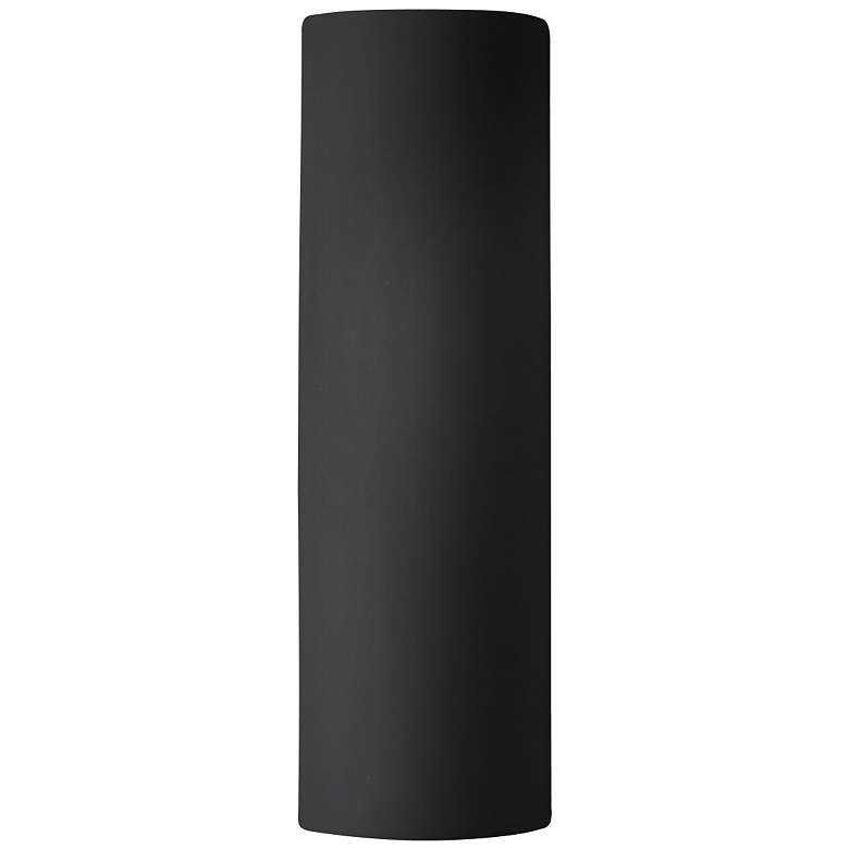 Image 1 Ambiance 24"H Open Carbon Matte Black Really Big Tube ADA LED Wall Sco