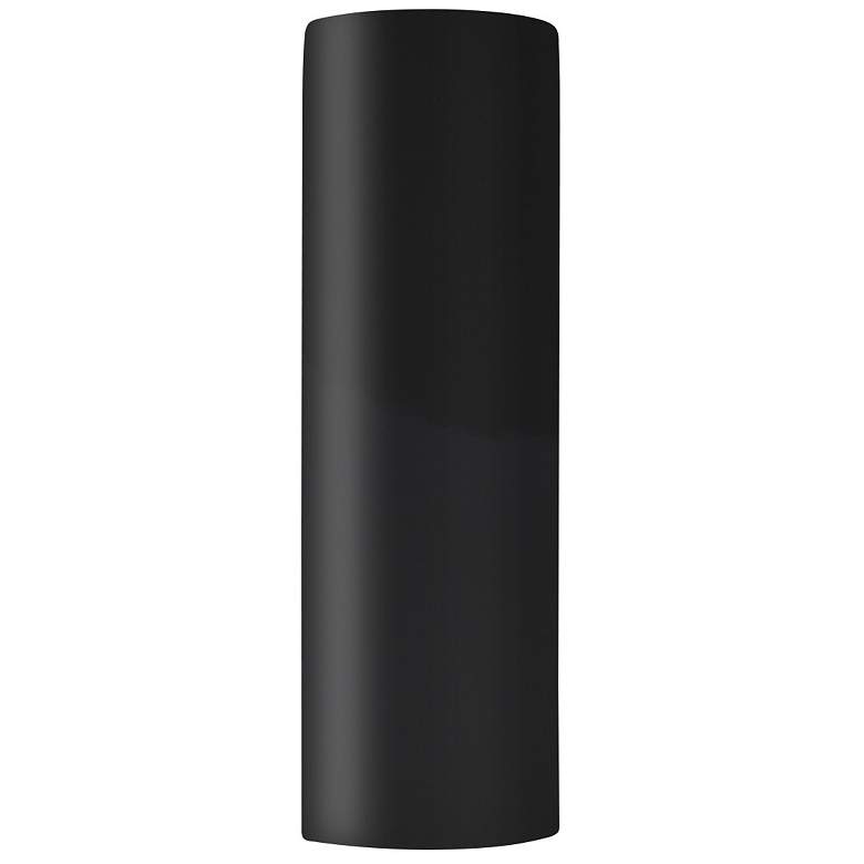 Image 1 Ambiance 24"H Open Gloss Black/Matte White Really Big Tube ADA LED Sco