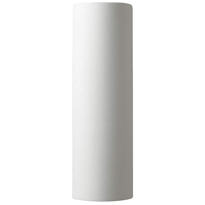 Image 1 Ambiance 24"H Open Matte White/Gold Really Big Tube ADA LED Sconce