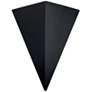 Ambiance 25"H Carbon Matte Black Triangle Outdoor Wall Light