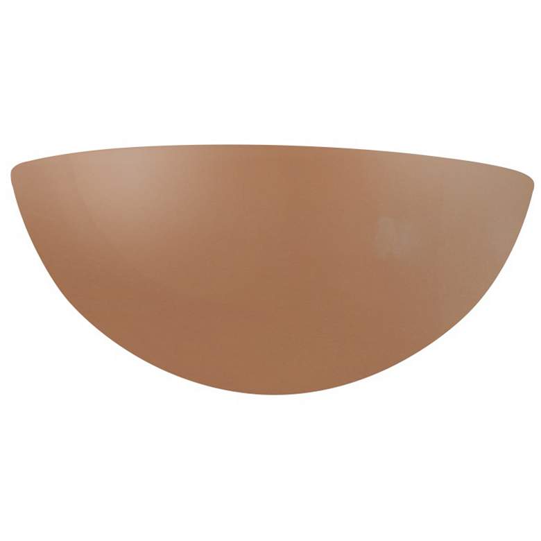 Image 1 Ambiance 4.5" Adobe Small Quarter Sphere Wall Sconce