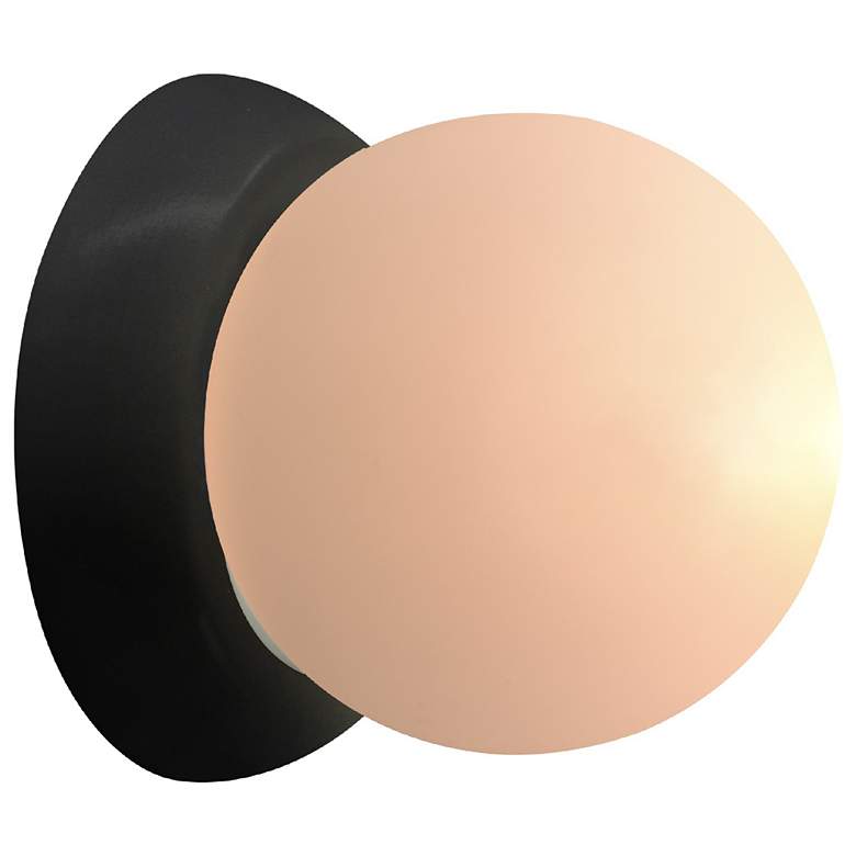 Image 2 Ambiance 4.5" Carbon Matte Black Petite Coupe Wall Sconce more views
