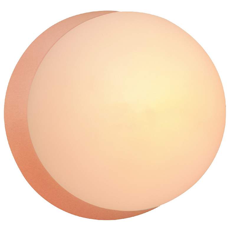 Image 1 Ambiance 4.5" Gloss Blush Petite Coupe Wall Sconce