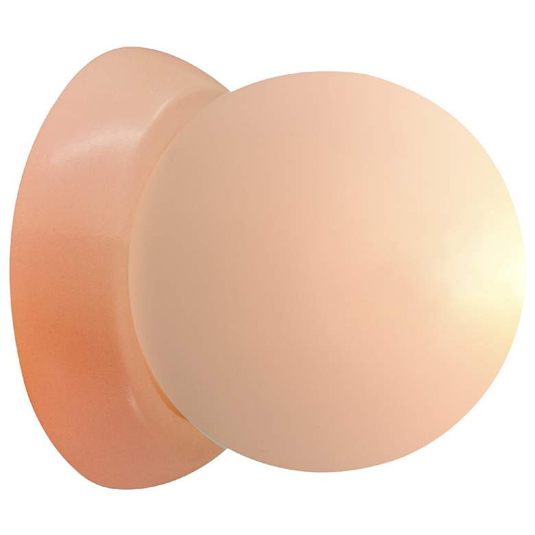 Image 2 Ambiance 4.5" Gloss Blush Petite Coupe Wall Sconce more views
