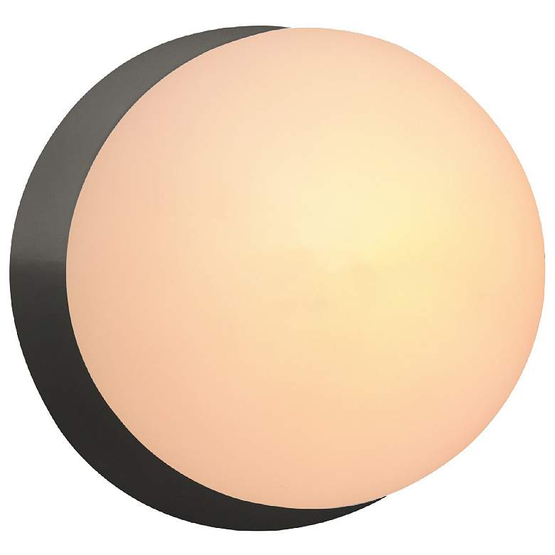 Image 1 Ambiance 4.5" Gloss Grey Petite Coupe Wall Sconce