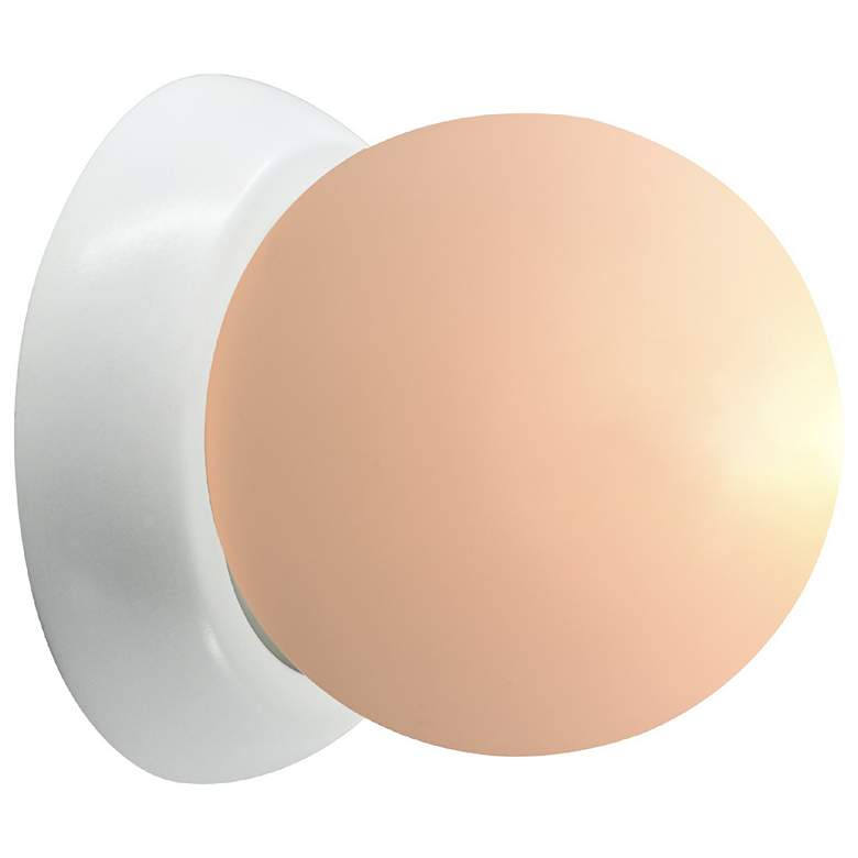 Image 2 Ambiance 4.5" Gloss White Petite Coupe Wall Sconce more views