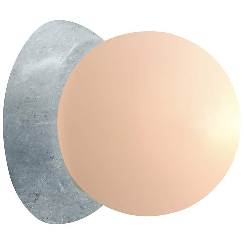 Image 2 Ambiance 4.5" High Petite Coupe Concrete Wall Sconce more views