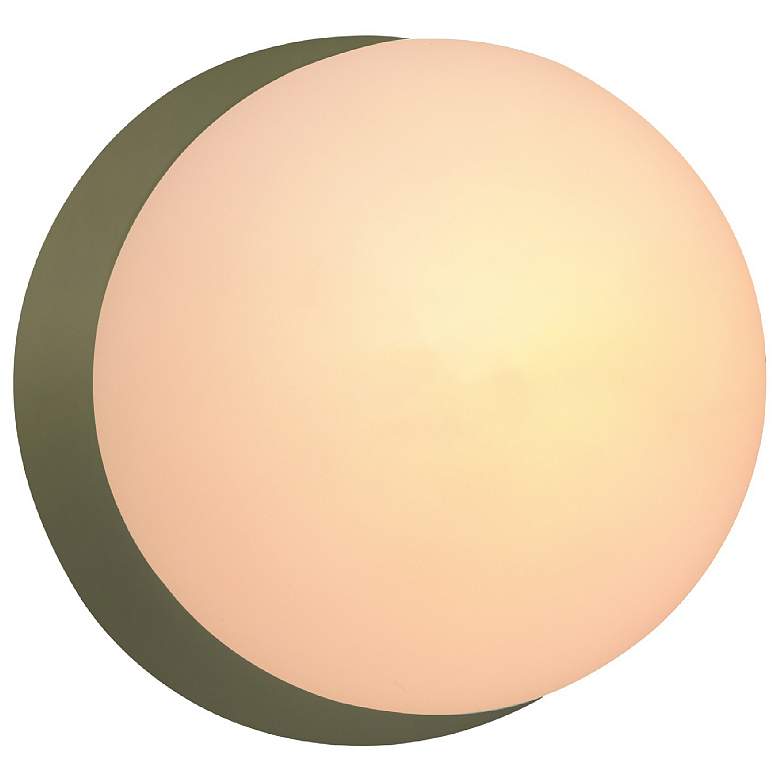 Image 1 Ambiance 4.5" Matte Green Petite Coupe Wall Sconce