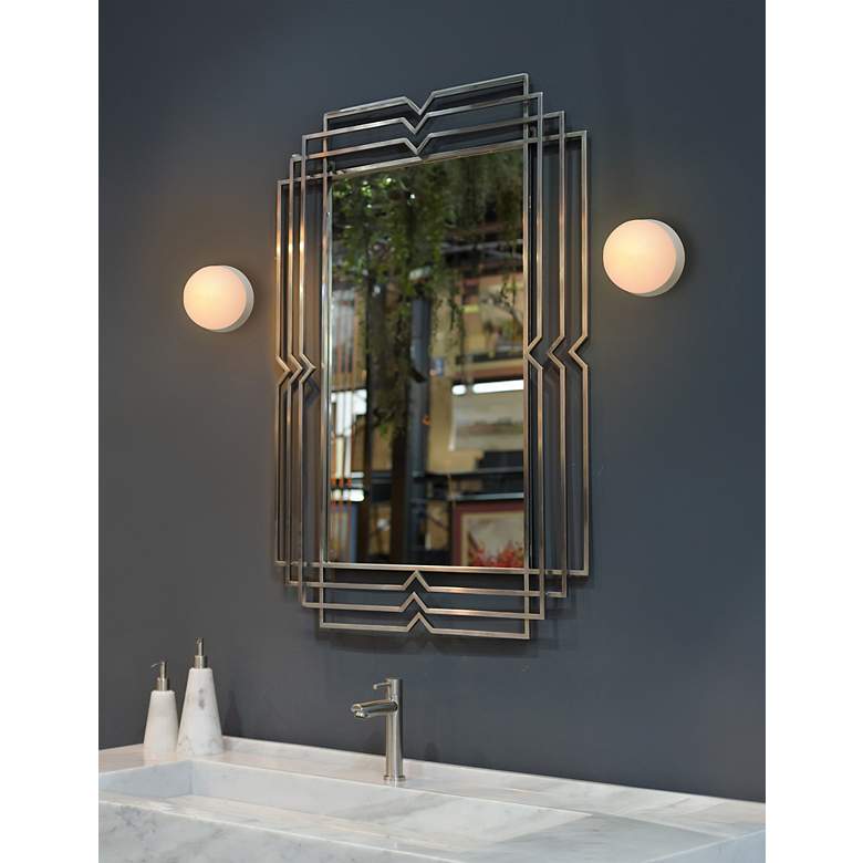 Image 4 Ambiance 4.5" Matte White Petite Coupe Wall Sconce more views