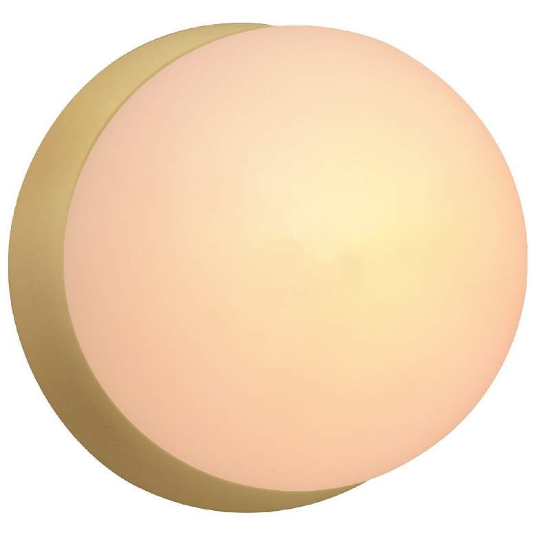 Image 1 Ambiance 4.5" Muted Yellow Petite Coupe Wall Sconce