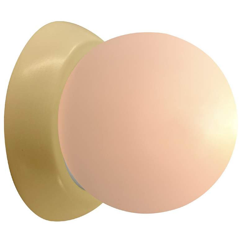 Image 2 Ambiance 4.5" Muted Yellow Petite Coupe Wall Sconce more views