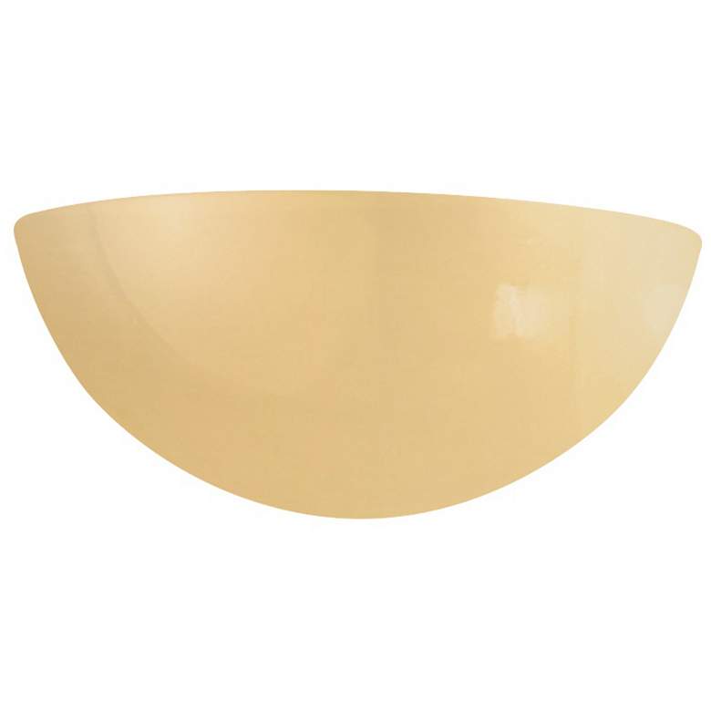 Image 1 Ambiance 4.5" Muted Yellow Small Quarter Sphere Wall Sconce