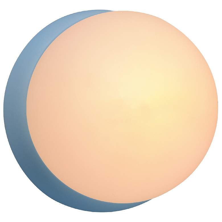 Image 1 Ambiance 4.5" Sky Blue Petite Coupe Wall Sconce