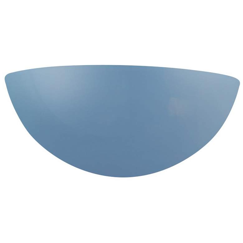 Image 1 Ambiance 4.5" Sky Blue Small Quarter Sphere LED Wall Sconce