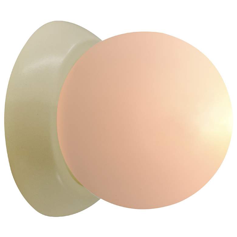 Image 2 Ambiance 4.5" Vanilla Gloss Petite Coupe Wall Sconce more views