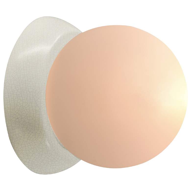 Image 2 Ambiance 4.5" White Crackle Petite Coupe Wall Sconce more views