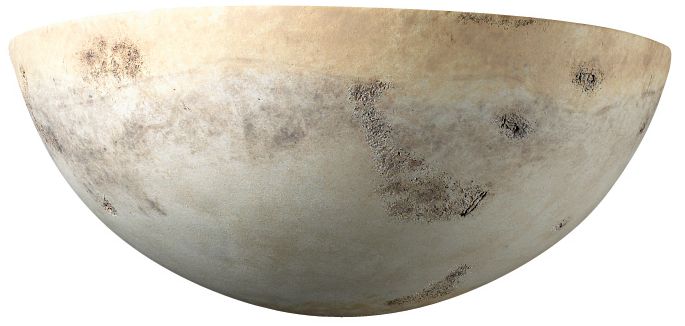 Ambiance 4 1/2"H Greco Travertine Quarter Sphere Wall Sconce Made to Order