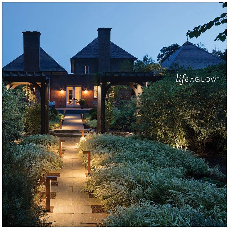 Image 7 Ambiance 4 1/2" High Bronze 3000K LED Flat Top Well Light more views