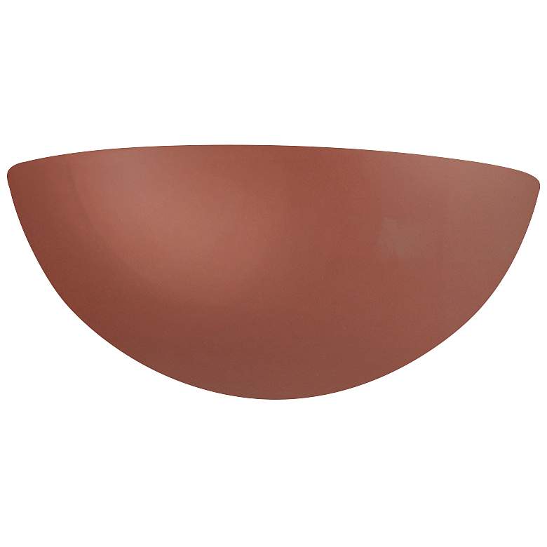 Image 1 Ambiance 4 1/2" High Canyon Clay Quarter Sphere Wall Sconce