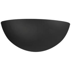 Ambiance 4 1/2" High Carbon Black Quarter Sphere Wall Sconce