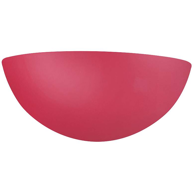 Image 1 Ambiance 4 1/2" High Cerise Quarter Sphere LED Wall Sconce