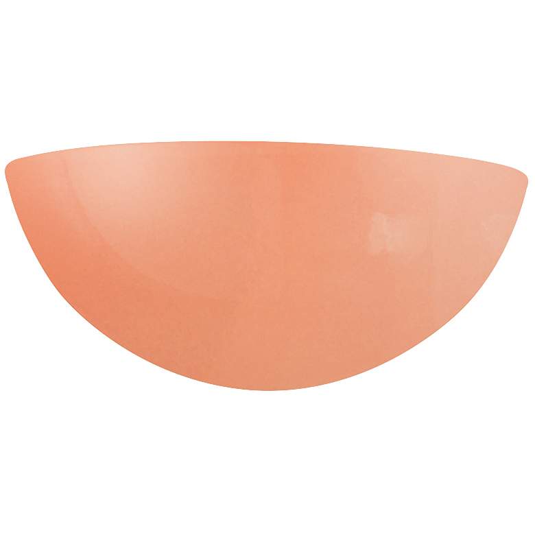 Image 1 Ambiance 4 1/2" High Gloss Blush Quarter Sphere Wall Sconce