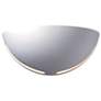 Ambiance 4 1/2" High Gloss White Ceramic Cosmos Wall Sconce