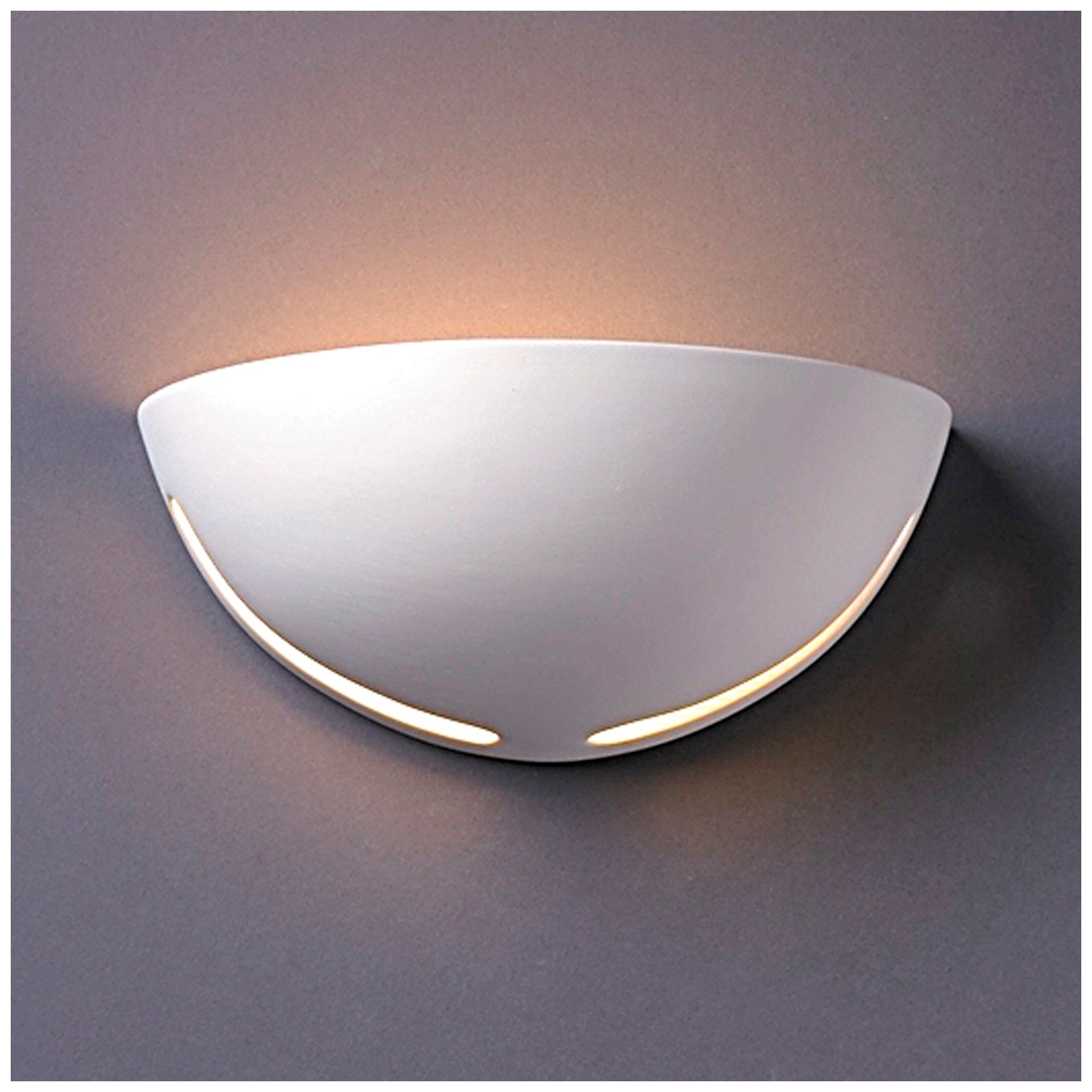 Ambiance 4 1/2" High Gloss White Ceramic Cosmos Wall Sconce