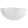 Ambiance 4 1/2" High Gloss White Quarter Sphere Wall Sconce