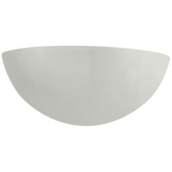 Ambiance 4 1/2&quot; High Matte White Quarter Sphere Wall Sconce