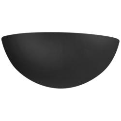 Ambiance 4 1/2"H Carbon Black Gold Quarter Sphere LED Sconce