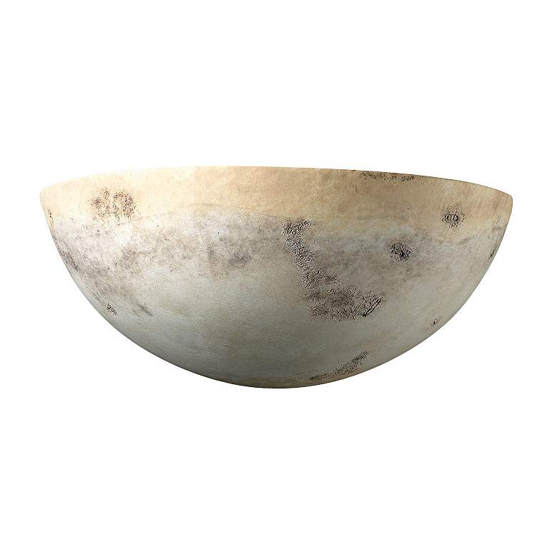 Image 1 Ambiance 4 1/2"H Greco Travertine Quarter Sphere Wall Sconce