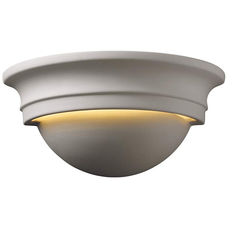Image 1 Ambiance 5" Bisque Small Cyma Wall Sconce