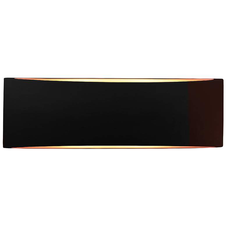 Image 1 Ambiance 5" Carbon Matte Black/Champagne Gold Large Tapered Arc ADA Sc