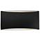 Ambiance 5" Carbon Matte Black Small Tapered Arc ADA Wall Sconce