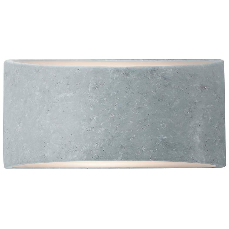 Image 1 Ambiance 5" High Small Tapered Arc Concrete ADA LED Wall Sconce
