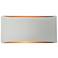 Ambiance 5" Matte White/Champagne Gold Small Tapered Arc ADA Wall Scon