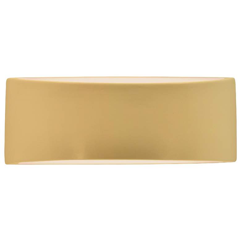Image 1 Ambiance 5" Muted Yellow Medium Tapered Arc ADA Wall Sconce